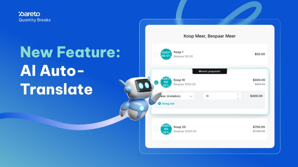 Pareto app AI Translate feature