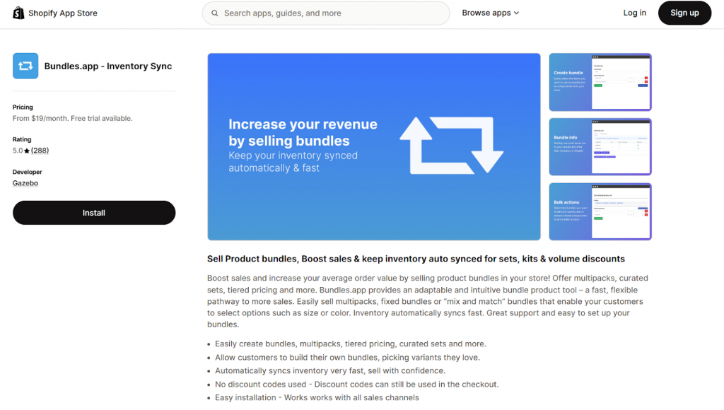 Bundles.app - Inventory Sync
