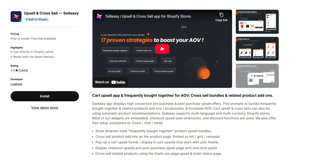 Selleasy - Upsell & Cross Sell