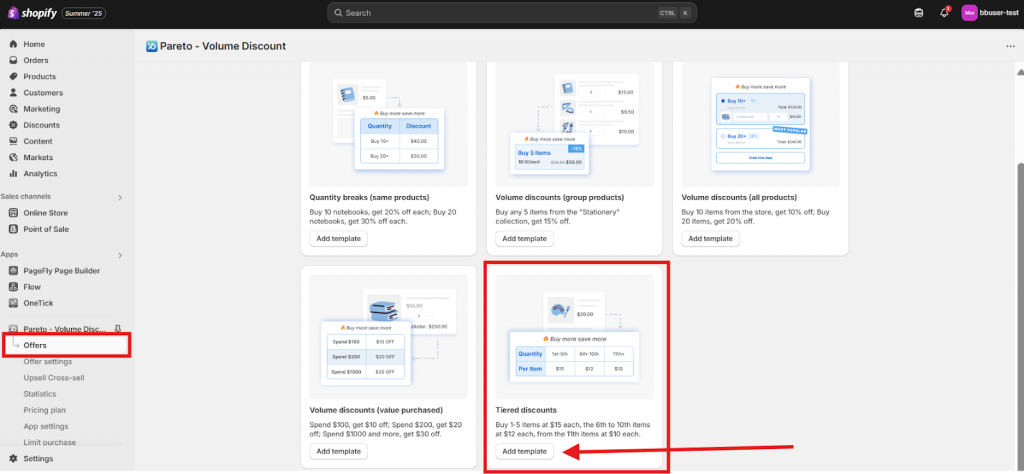 Use a Tiered Pricing App (Recommended)