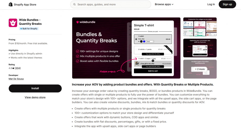 Wide Bundles - Quantity Breaks