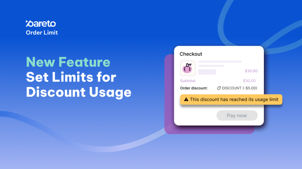 Pareto Order Limit Discount Usage Limits