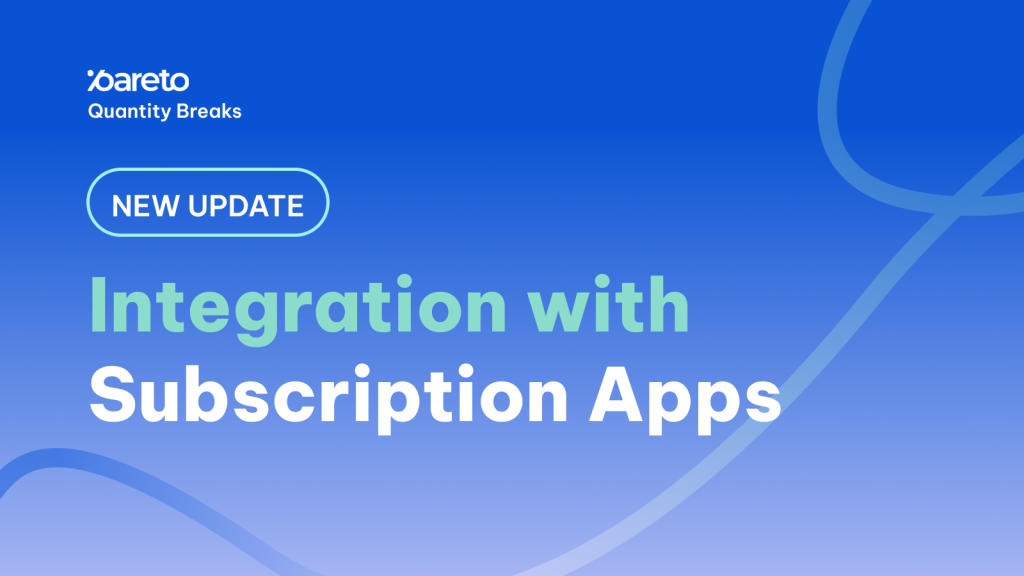 Pareto Discount New integration with Subscription App