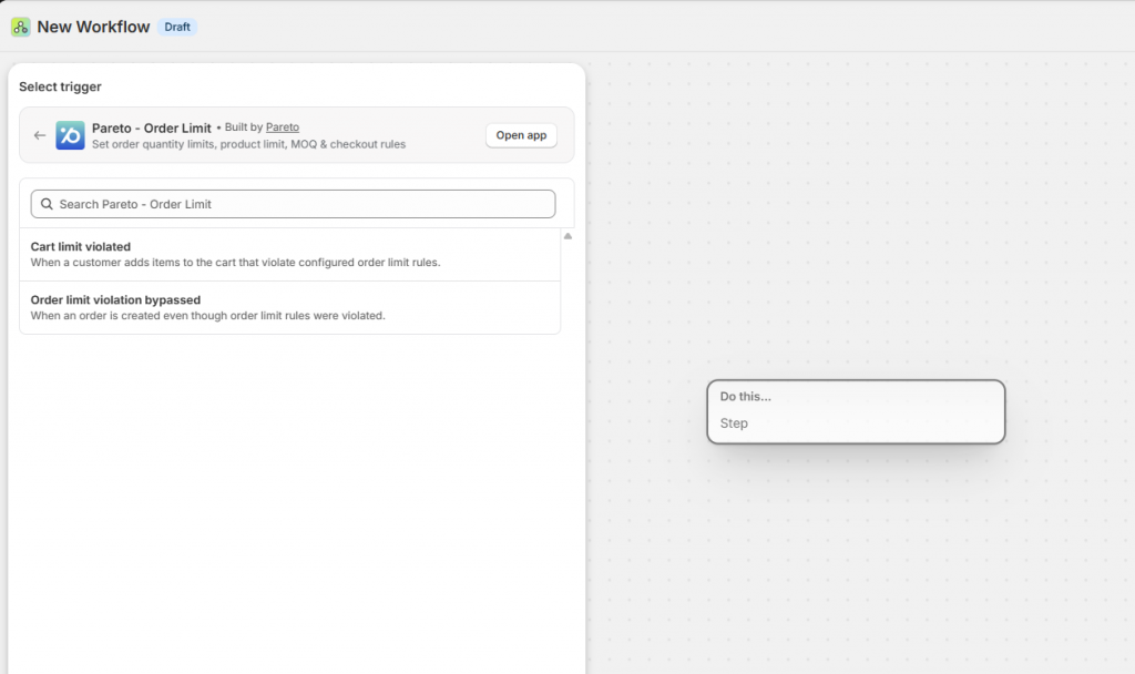 Pareto integrated in Shopify Flow