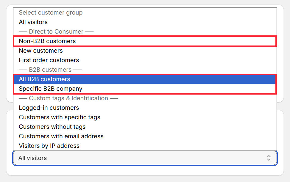 Select Customer Group
