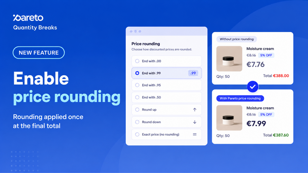 Pareto Quantity Breaks - pricing rounding