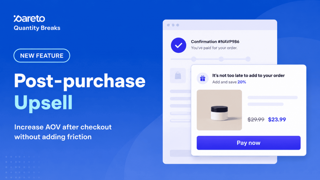 Post-purchase Upsell