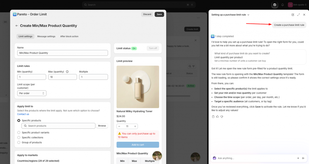Create and manage rules