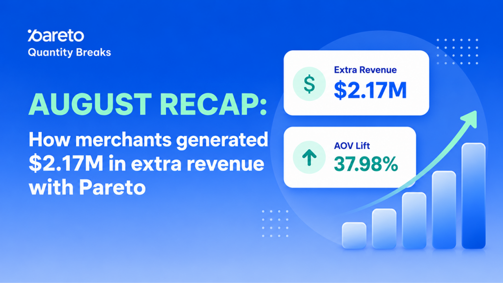 August recap - Pareto Quantity Discount