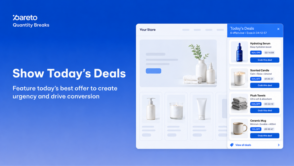 Pareto Today’s Deals Page
