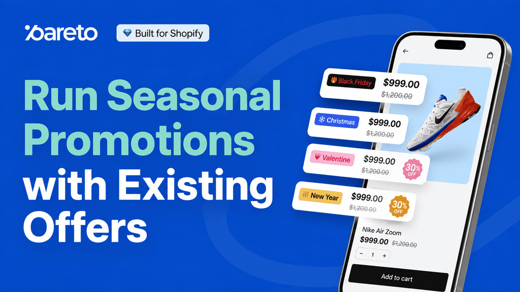 Run seasonal promotions with existing offers