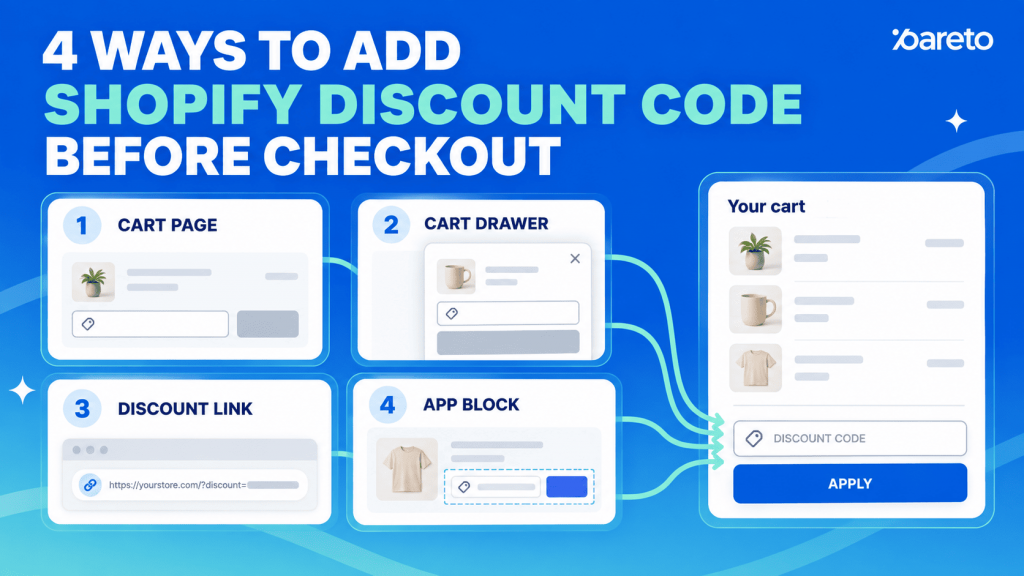 shopify discount code before checkout